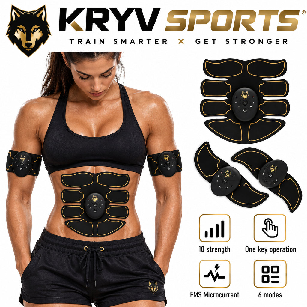 EMS Abdominal Muscle Toning Trainer ABS Stimulator Toner Fitness Binder Gym Belt